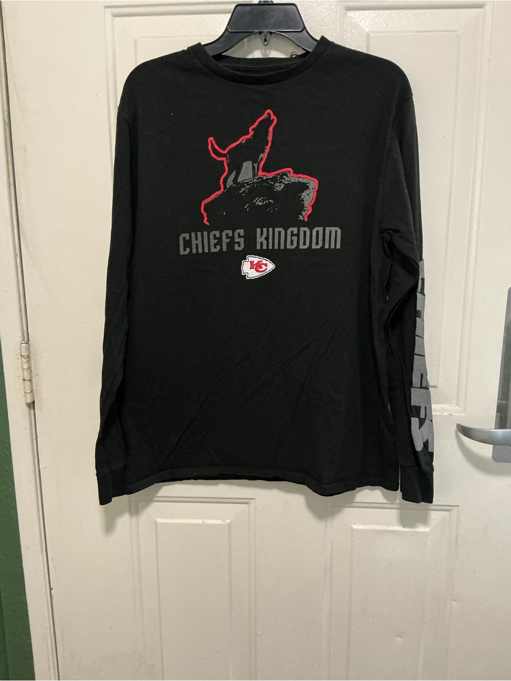 Majestic Black Long-Sleeve 'Kansas City Chiefs Kingdom'